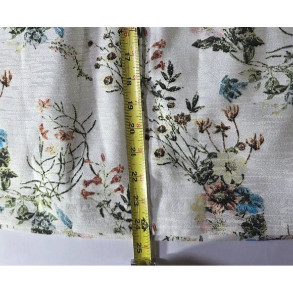 Floral Print White Sleeveless Dress Lucy Paris M cottagecore fairycore lined - Picture 9 of 9